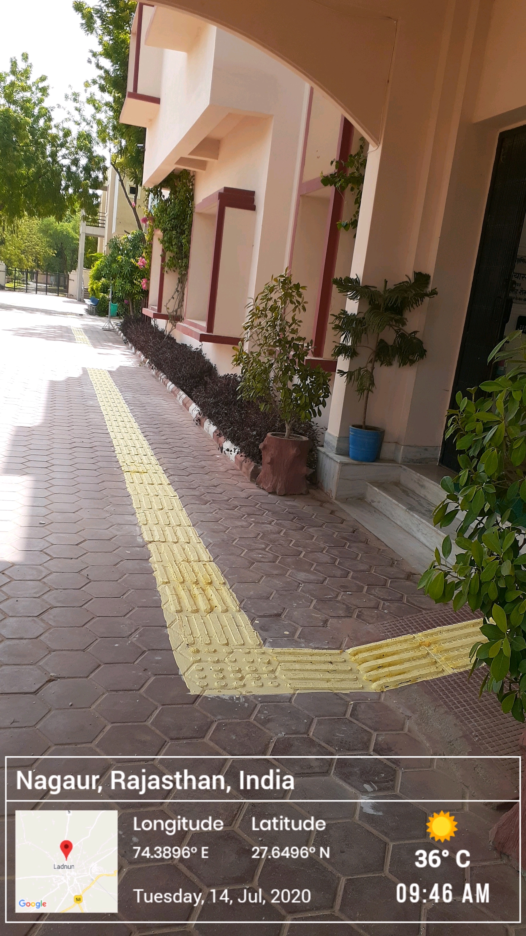 Disabled Friendly — Tactile Guide Path