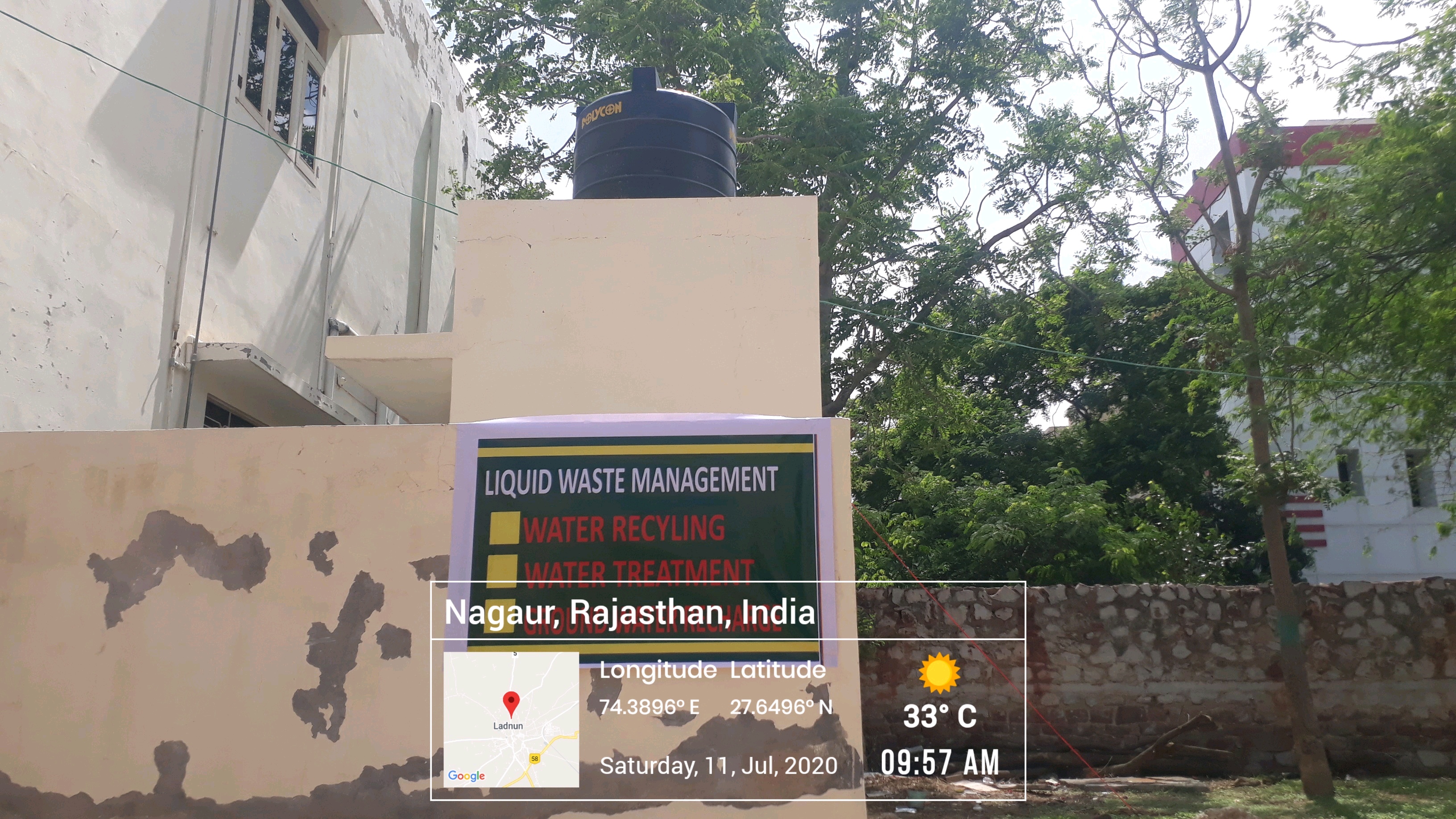 Water Conservation — Rainwater Harvesting Structure