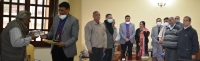 पशु चिकित्सा एवं पशु विज्ञान विश्वविद्यालय के कुलपति का सम्मान